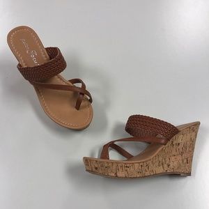 Wedge Sandals from Fashion Focus - Alicia30 Brown